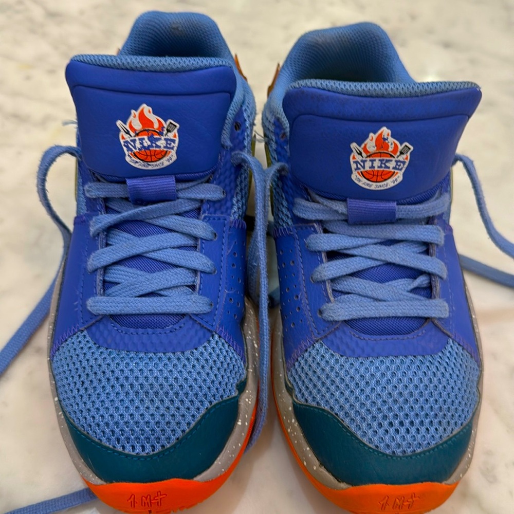 Nike 🏀 Ja 1 "Backyard BBQ Big Kids' Basketball Shoes 💙🧡